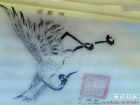 陳固雄鋼筆臨鶴圖（新浪與天涯雙重水印）