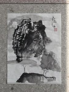 情侶峰下的情侶 6000元 38X60cm