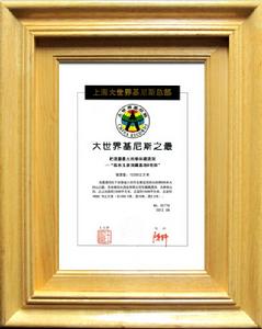 “貯酒量最大的單體藏酒洞”基尼斯紀錄證書