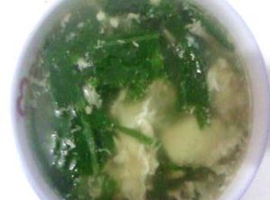 萵苣葉煎蛋湯