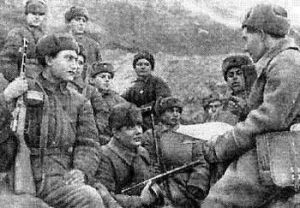 史達林格勒戰役在戰壕里的蘇聯士兵