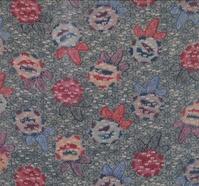 清白地滿印五彩洋花布