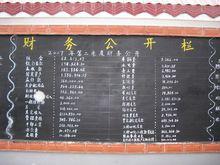 鹽塘村村務公開欄