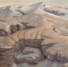 佘國綱油畫作品《崩》