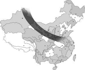 中國境內日全食全食帶圖