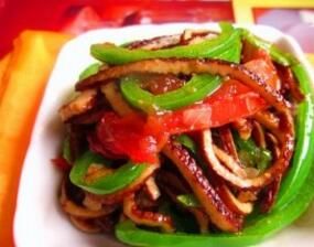 青椒番茄炒乾絲 青椒番茄炒乾絲