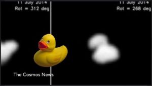 這顆彗星的圖像就像一隻大黃鴨