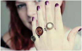 紐扣戒指 紐扣戒指