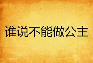 誰說不能做公主 誰說不能做公主