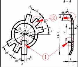 圓螺母用止動墊圈 圓螺母用止動墊圈