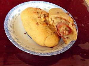 燕麥黑椒培根包