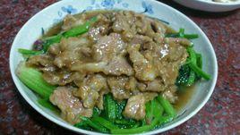 菠菜炒肉片 菠菜炒肉片