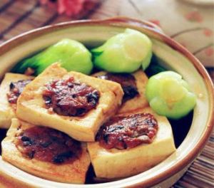 香菇肉末蒸釀豆腐 香菇肉末蒸釀豆腐