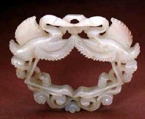 青玉雙鶴佩 青玉雙鶴佩