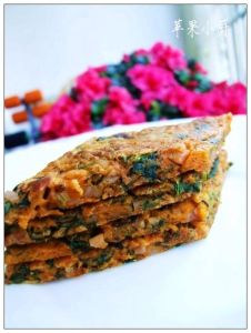 韓國辣醬火腿菠菜蛋餅 韓國辣醬火腿菠菜蛋餅