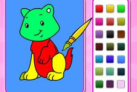 為各種動物上色