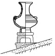 圖1 支墊具承托單燒法示意圖