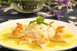 生中蝦蒸豆腐 生中蝦蒸豆腐