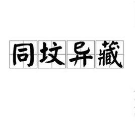 同墳異藏 同墳異藏