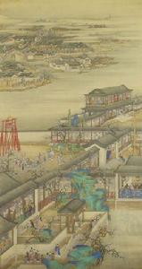 雍正十二月行樂圖軸 雍正十二月行樂圖軸