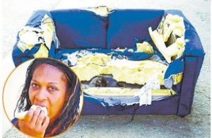 異食癖患者吃沙發