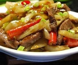 滑炒牛肉藕條 滑炒牛肉藕條