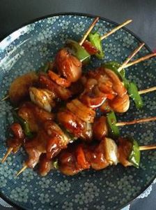 蘿蔔梅子烤雞肉串 蘿蔔梅子烤雞肉串