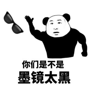 你墨鏡太黑