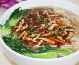 小白菜肉絲麵 小白菜肉絲麵