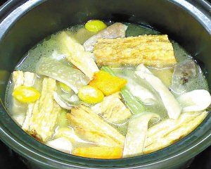 銀杏腐竹蝦米煮豬肚 銀杏腐竹蝦米煮豬肚