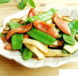 杏鮑菇炒荷蘭豆 杏鮑菇炒荷蘭豆