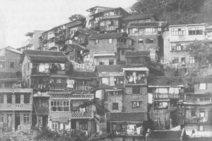1920年時代的重慶沙坪壩區江邊民房