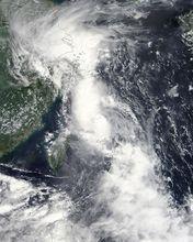 強熱帶風暴摩羯 衛星雲圖