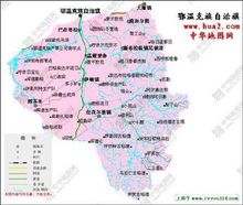 鄂溫克族自治旗政區圖