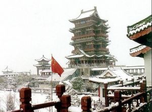 滕王閣雪景