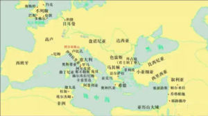 古羅馬時期的歐洲地圖