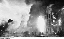史達林格勒城內遭受轟炸的情況