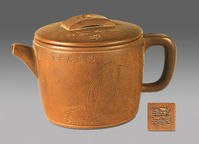 清楊彭年書畫筒形壺