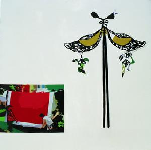 曬被子130&times;130cm 布面油畫 2010年 陳燕子