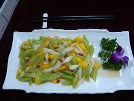 白果山藥炒西芹 白果山藥炒西芹