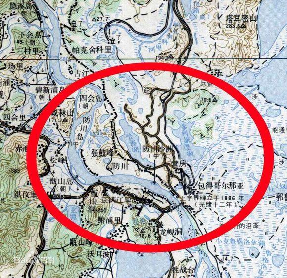 張鼓峰位置示意圖 張鼓峰位置示意圖