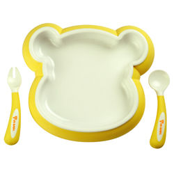 熊形防滑餐具組（三件套）