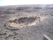 樓蘭古城遺址之一太陽墓