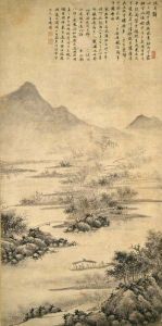 明沈周水鄉泛舟圖