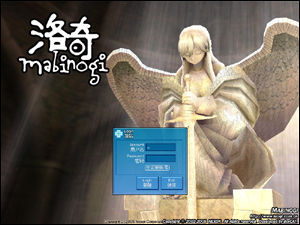 網路遊戲《洛奇》登入界面