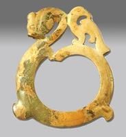 六朝龍鳳形玉佩 六朝龍鳳形玉佩