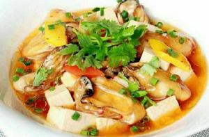 生蚝滑豆腐 生蚝滑豆腐