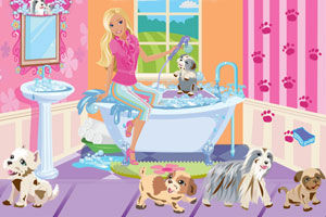《芭比幫寵物洗澡》 《芭比幫寵物洗澡》