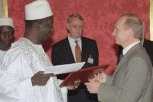 普京與孔戴（2001年7月27日）