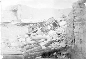 戰鬥中被擊毀的清軍炮陣地